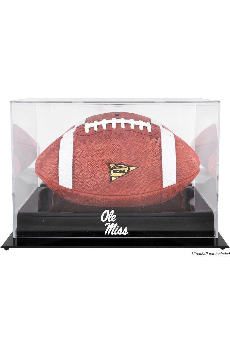 FANATICS AUTHENTIC Ole Miss Rebels Black Base Football Logo Display Case, Main, color,