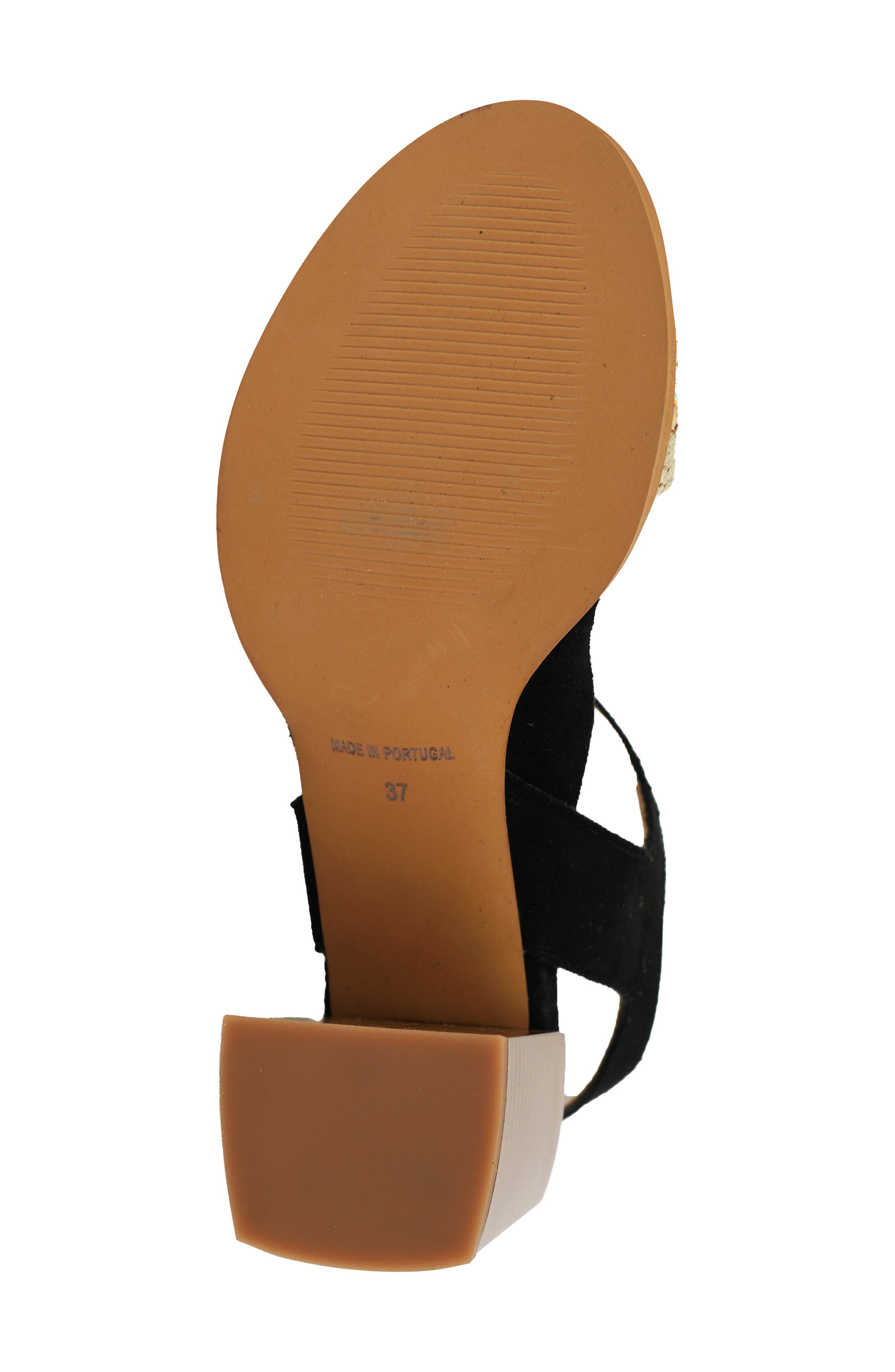 Unity in Diversity Yolanda Rainbow Braid Ankle Strap Sandal, Alternate, color, 