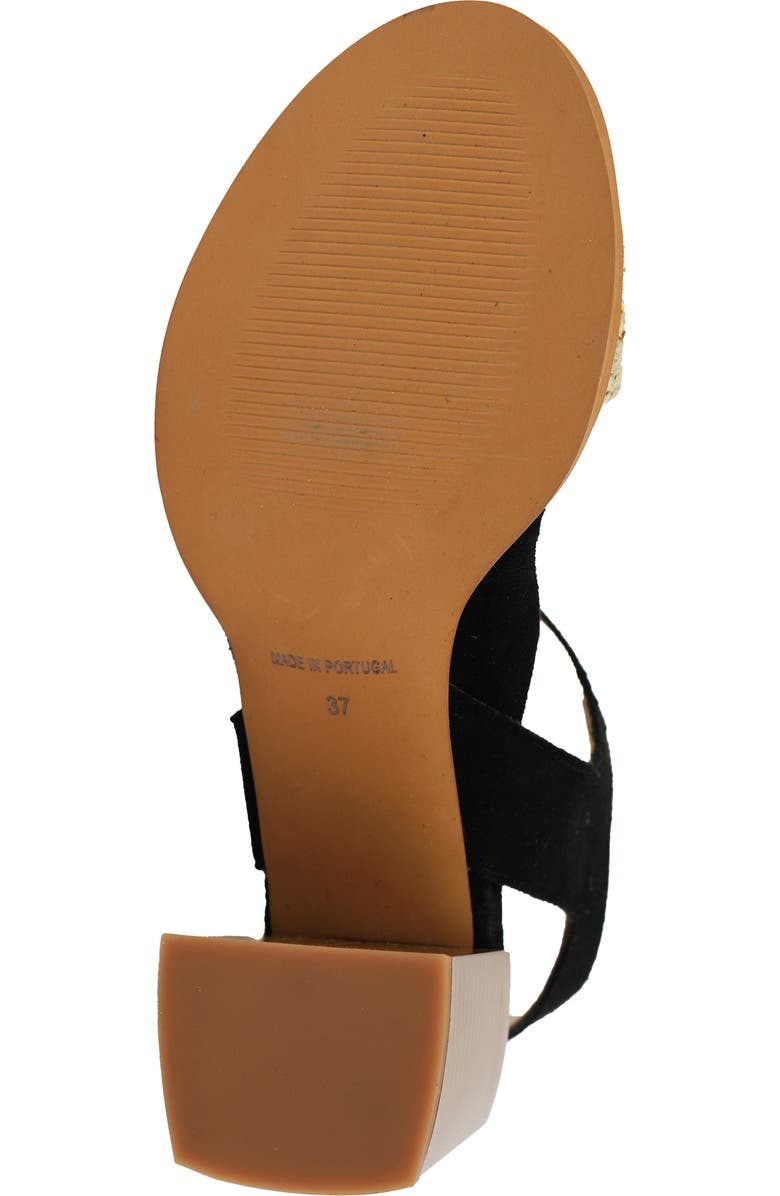 Unity in Diversity Yolanda Rainbow Braid Ankle Strap Sandal, Alternate, color,