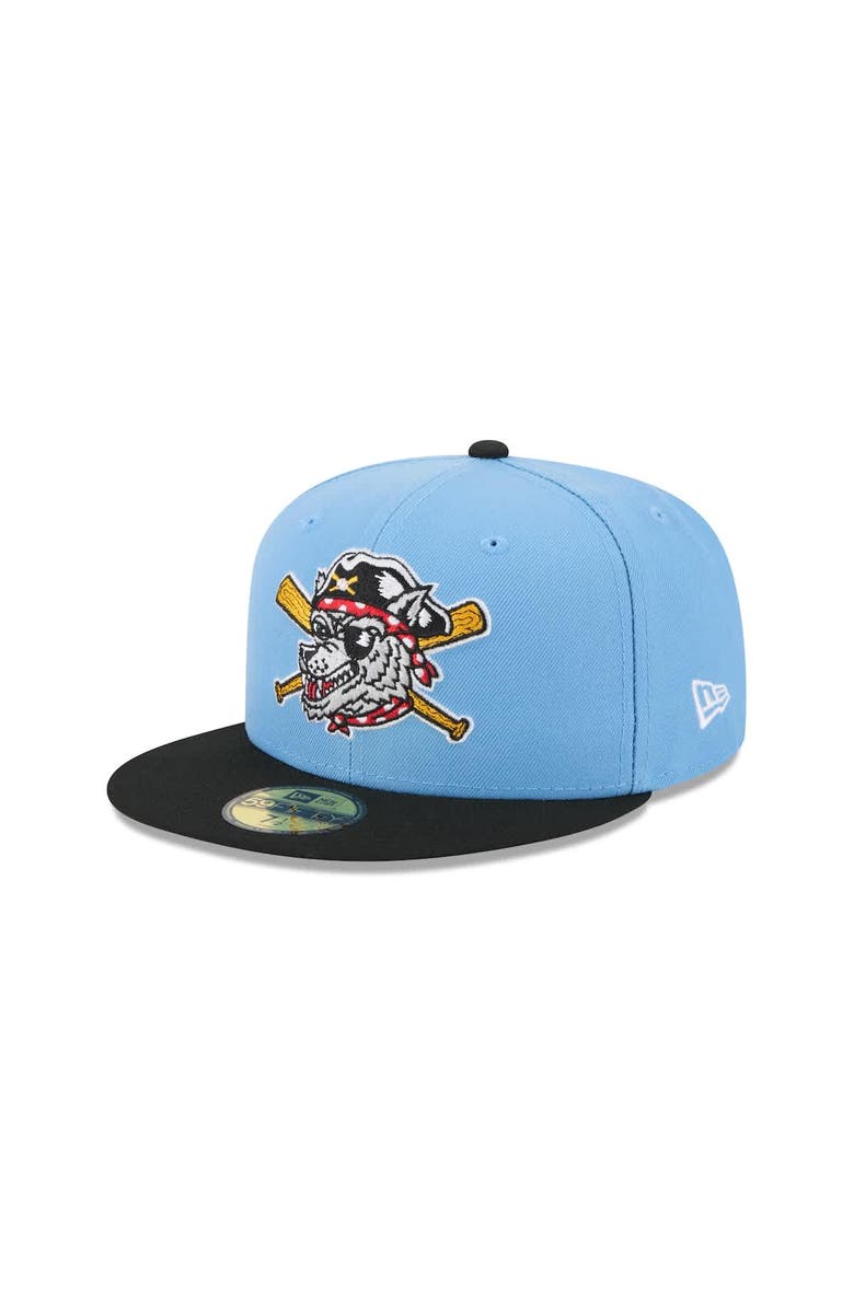 New Era Men's New Era  Light Blue Erie SeaWolves Theme Nights 59FIFTY Fitted Hat, Main, color, Light Blue