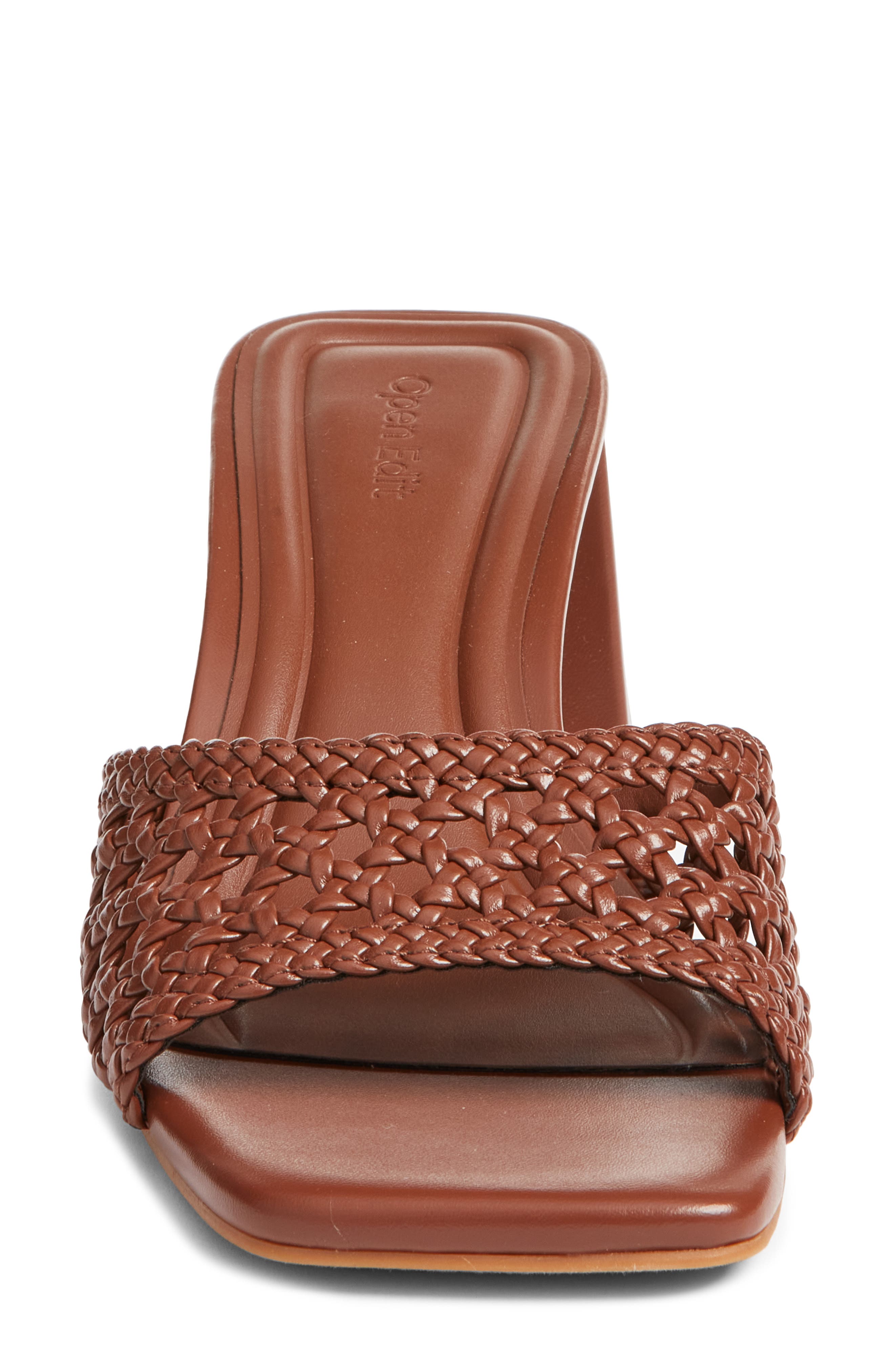 Open Edit Jaydin Block Heel Sandal, Alternate, color, Brown Russet