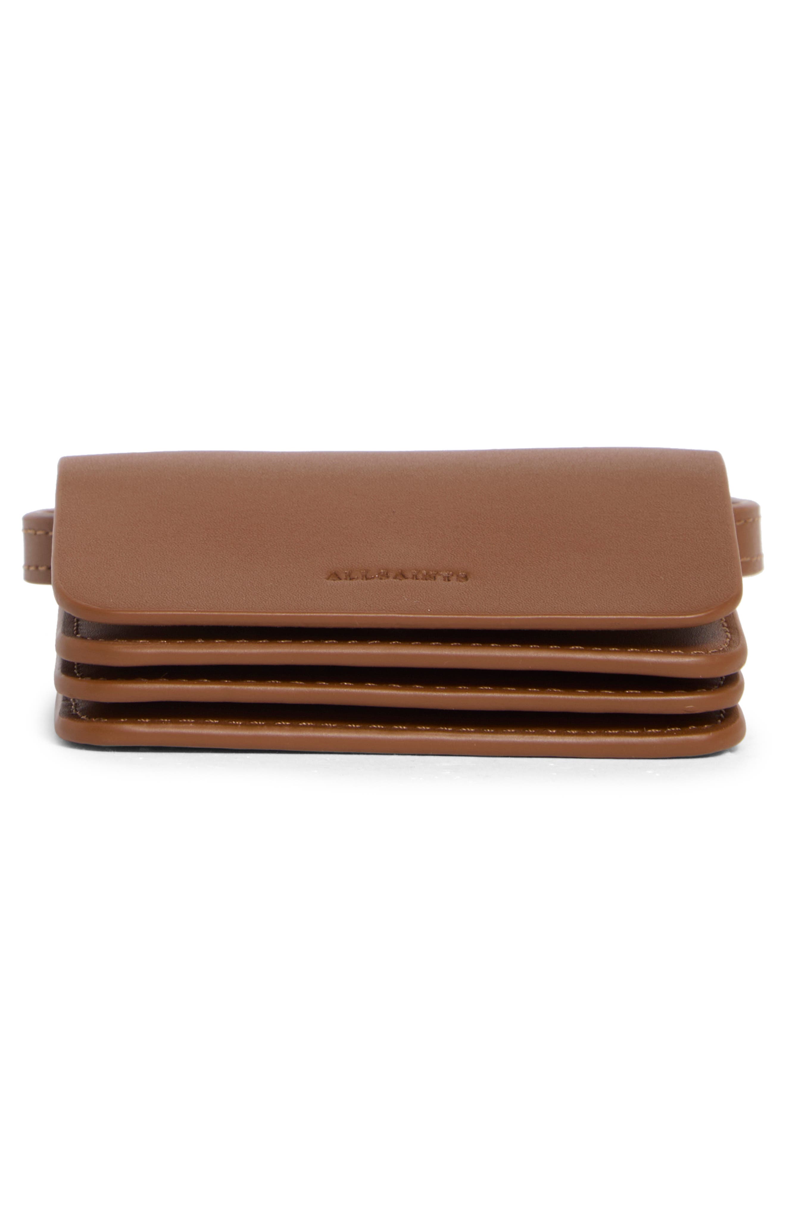 Honore Leather Crossbody Bag, Alternate, color, SEPIA BROWN