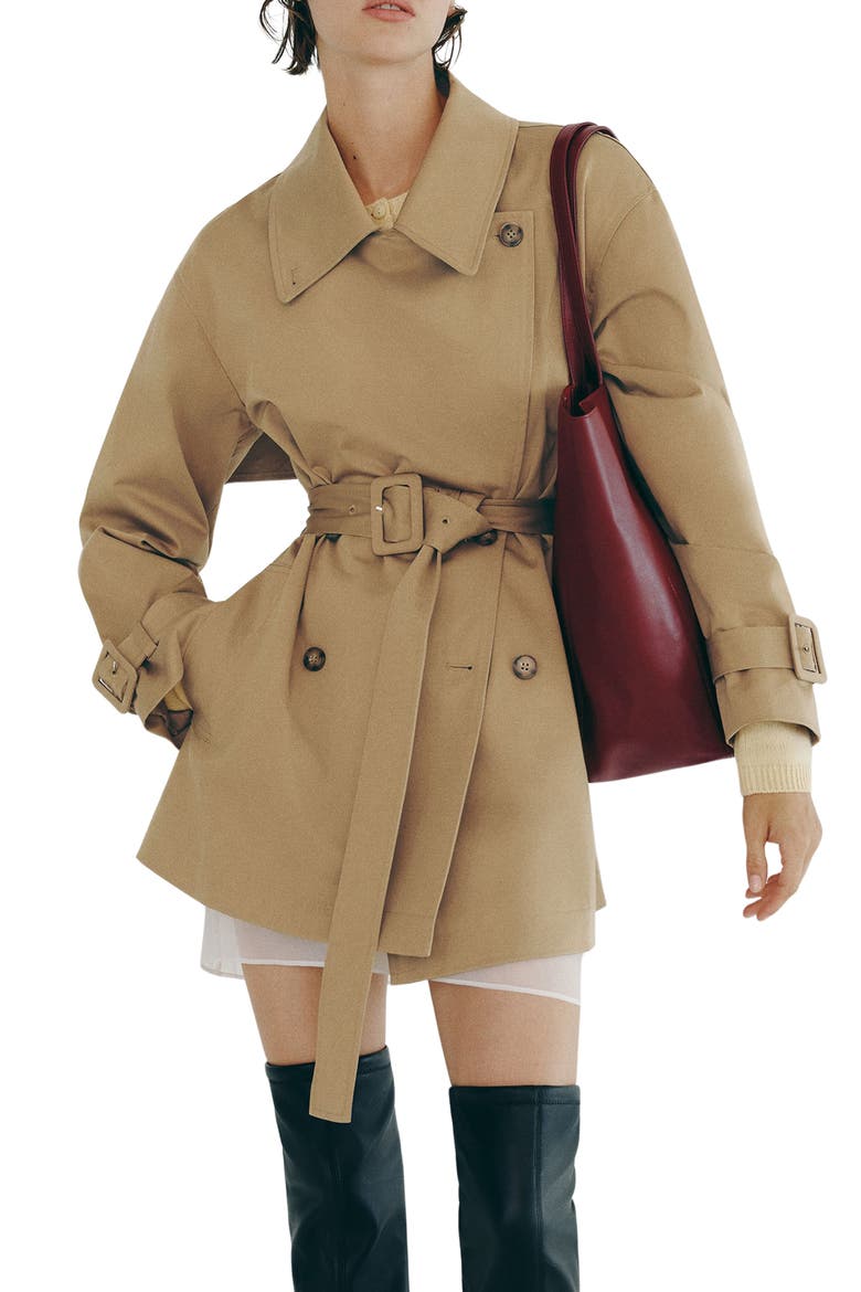 Spencer Trench Coat, Main, color, OAK