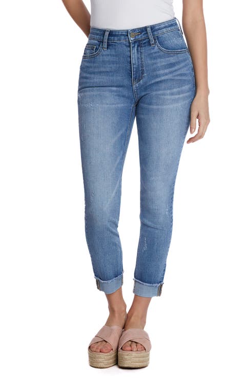 Cuffed Crop Skinny Jeans