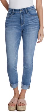 HINT OF BLU Cuffed Crop Skinny Jeans