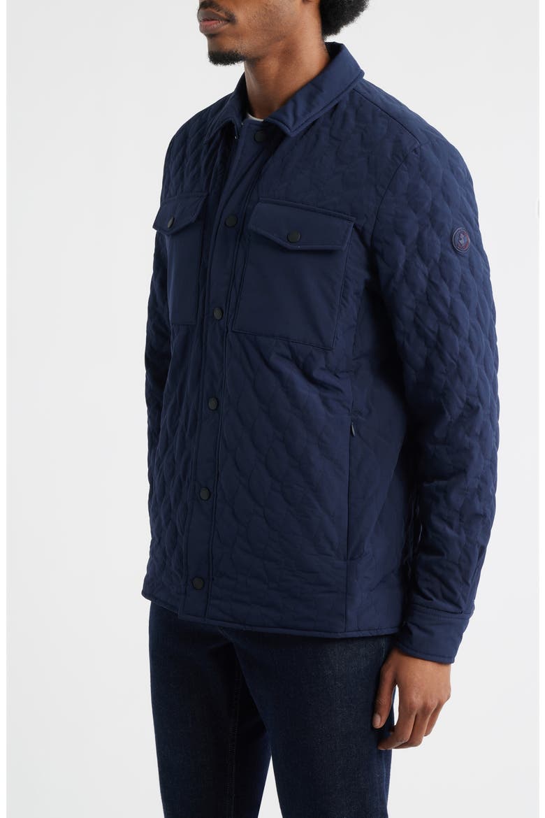 Anton Water Resistant Quilted Jacket, Alternate, color, NAVY BLUE