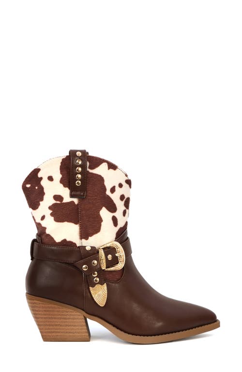 Seven7 Western Two-tone Bootie In Multi