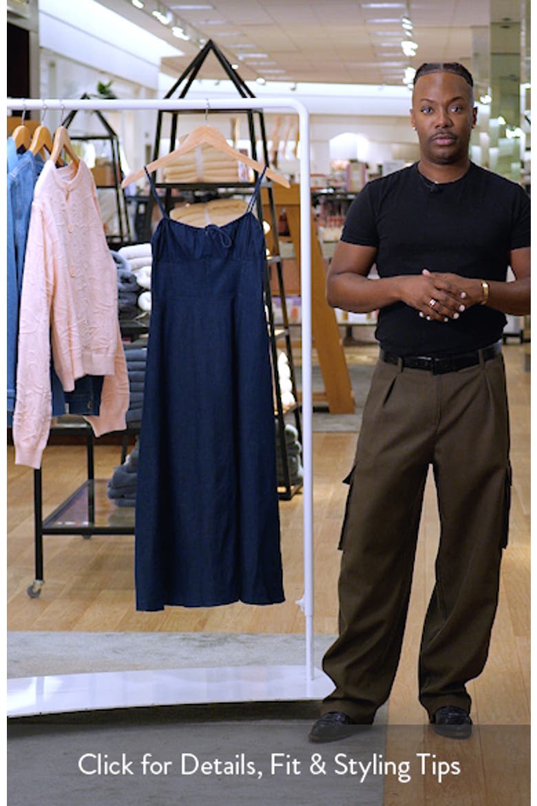 Corset Denim Midi Sundress video