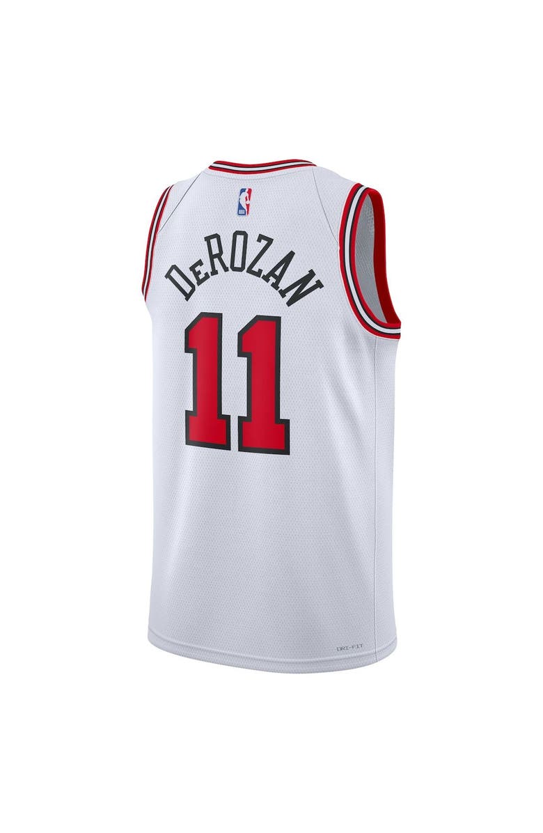 Nike Unisex Nike DeMar DeRozan White Chicago Bulls Swingman Jersey - Association Edition, Alternate, color,