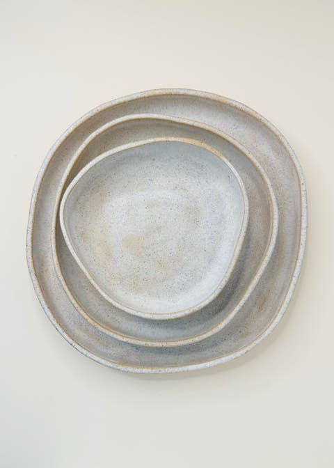 Ocean Sand Plates - Set of 3