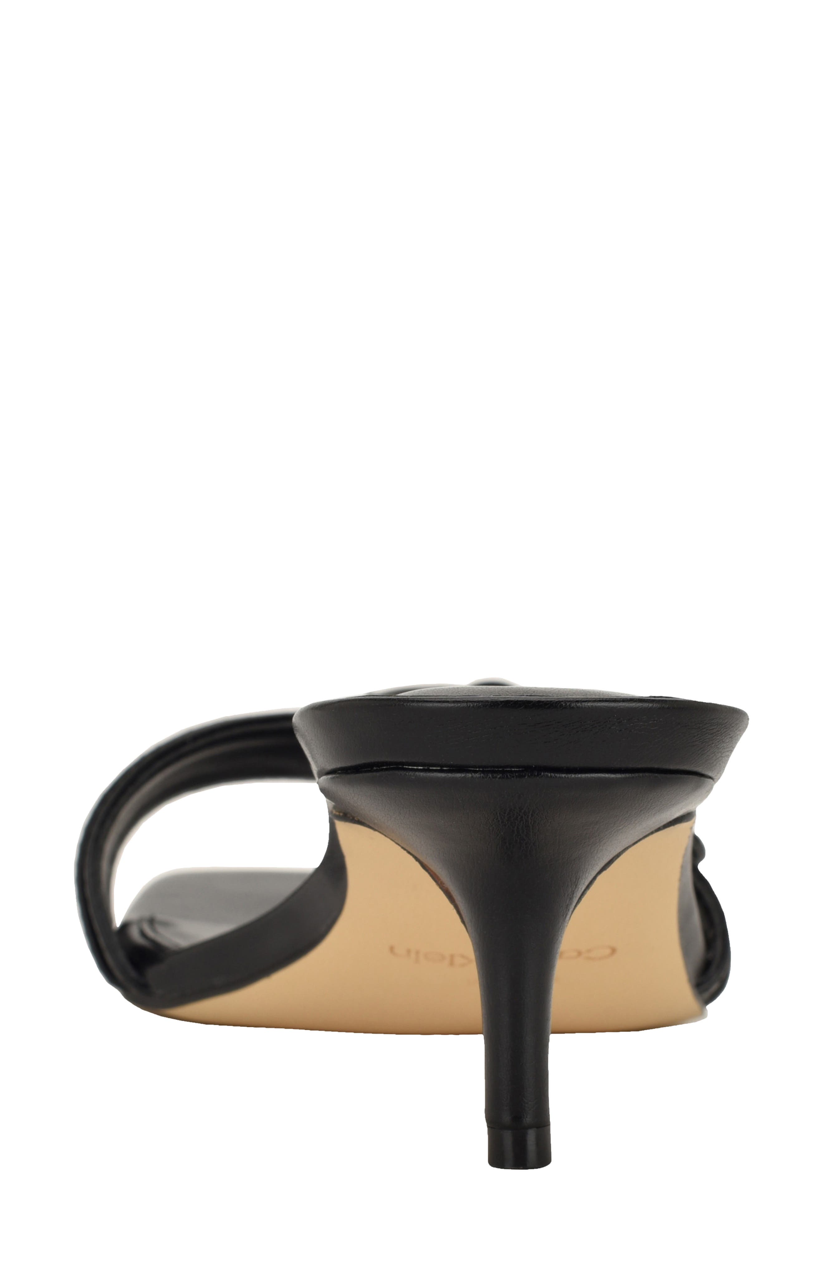 Calvin Klein Neveena Kitten Heel Sandal, Alternate, color, Black