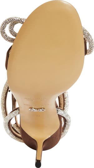 Double Crystal Bow Sandal