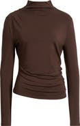 Veronica Beard Mylie Mock Neck Knit Top