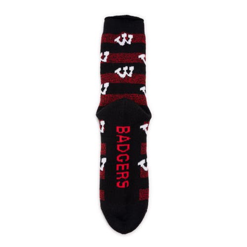 Muk Luks Gameday Terry Loop Socks In Black