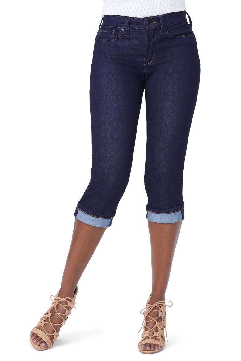 Marilyn Crop Cuff Jeans, Main, color, RINSE