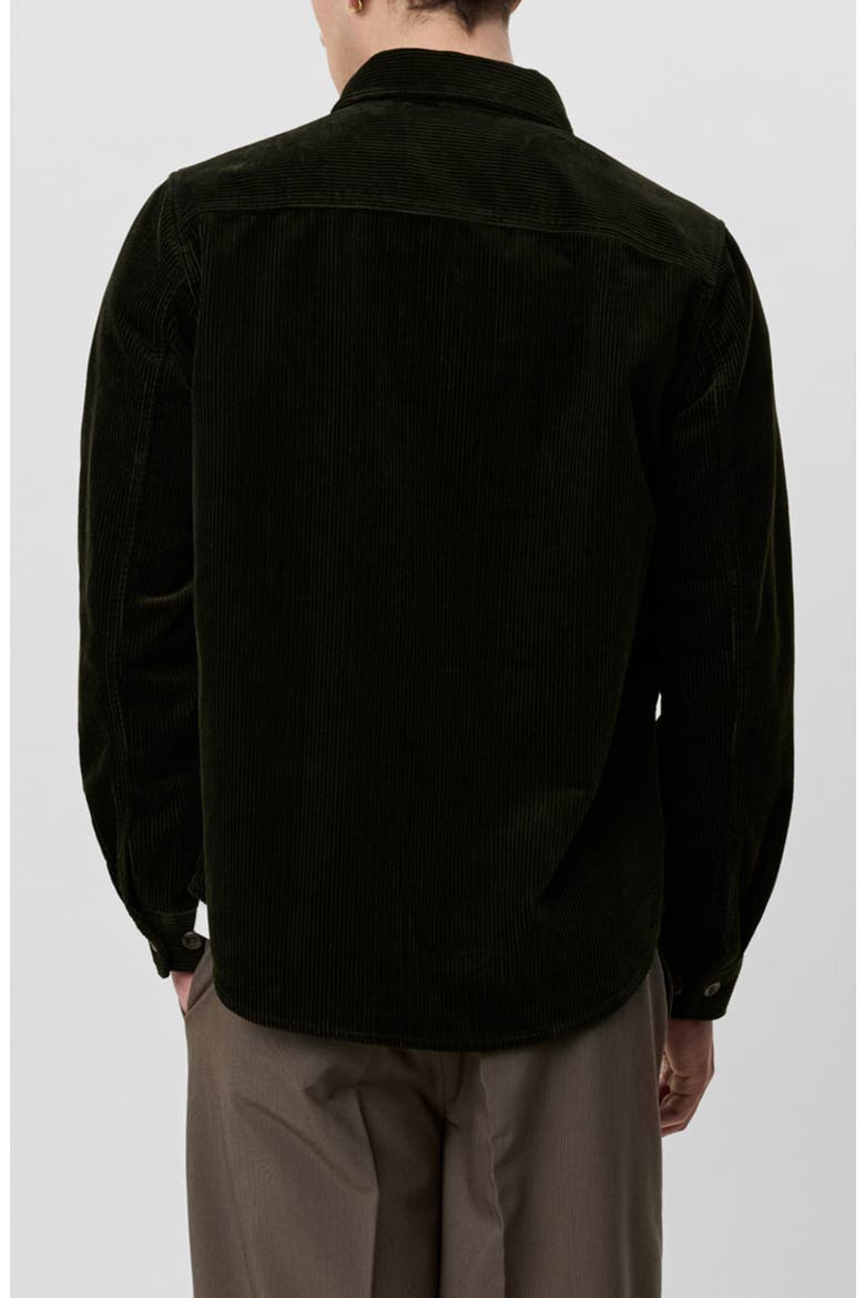 Corduroy Overshirt, Alternate, color, ROSIN GREEN