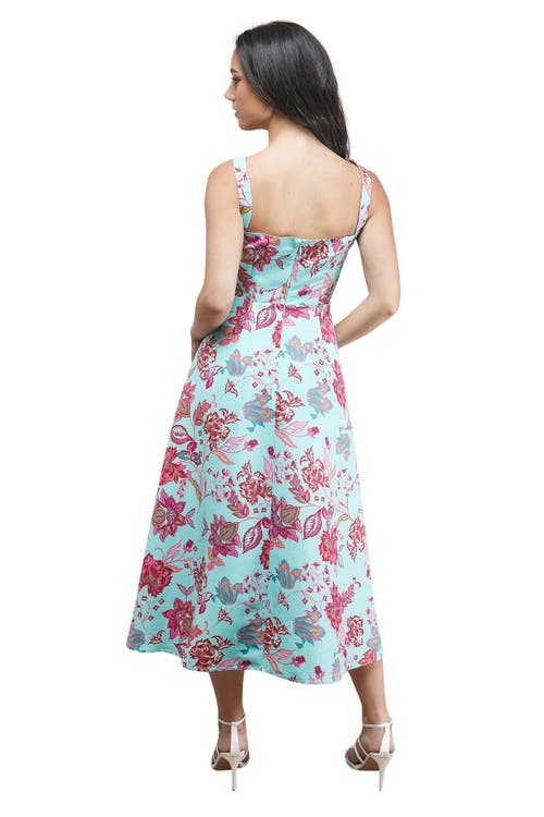 Oasis Strappy Midi Prom Dress In Pink