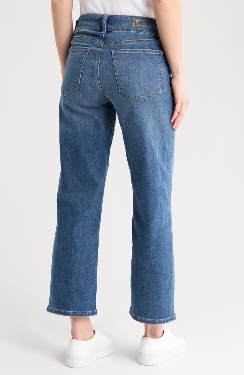 KUT from the Kloth Lucy Double Button High Waist Wide Leg Jeans, Alternate, color, Heath