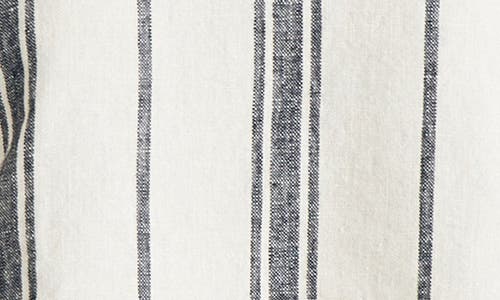 Faherty Shoreline Stripe Linen Tank In Brown