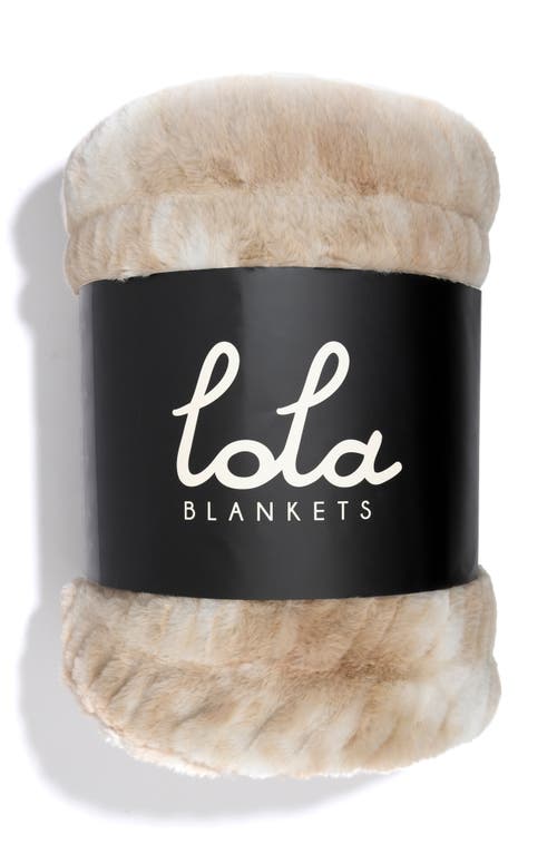 Lola Blankets Original Throw Blanket In Neutral