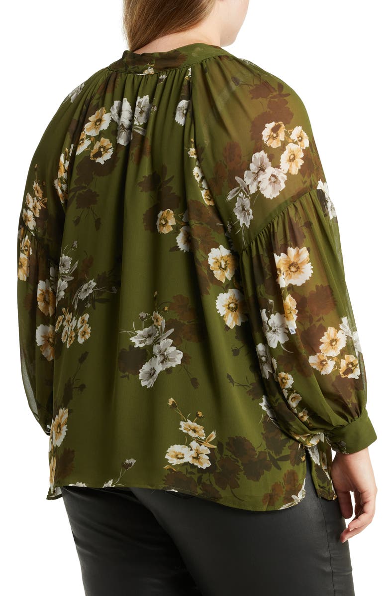 Vince Camuto Floral Chiffon Blouse, Alternate, color,