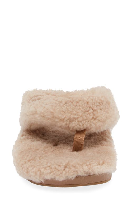 Olukai Kipea Heu Genuine Shearling Slide Sandal