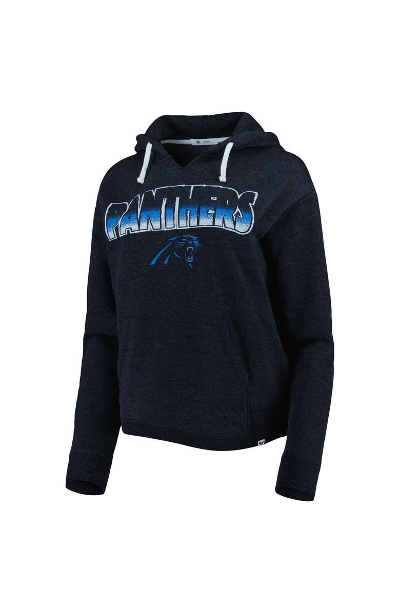 
47 Women
s 
47 Black Carolina Panthers Color Rise Kennedy Notch Neck Pullover Hoodie, Alternate, color, Black