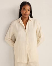 Haven Well Within The Daily Shirt in Textured Cotton Gauze