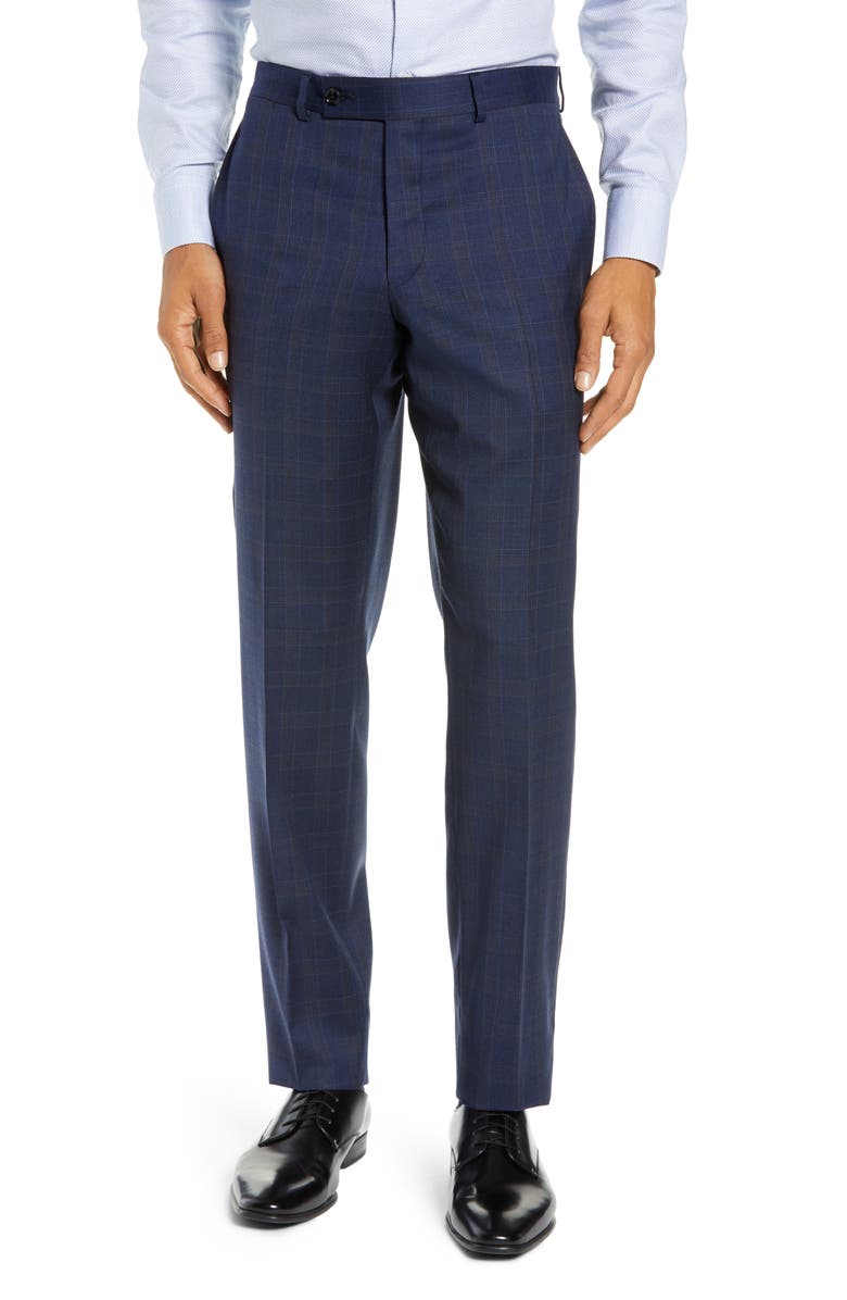 Ted Baker London Jay Trim Fit Plaid Wool Suit, Alternate, color,