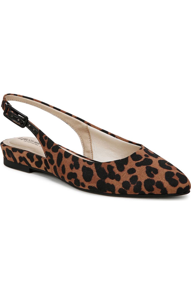 LifeStride Percy Slingback Pointed Toe Flat, Main, color,