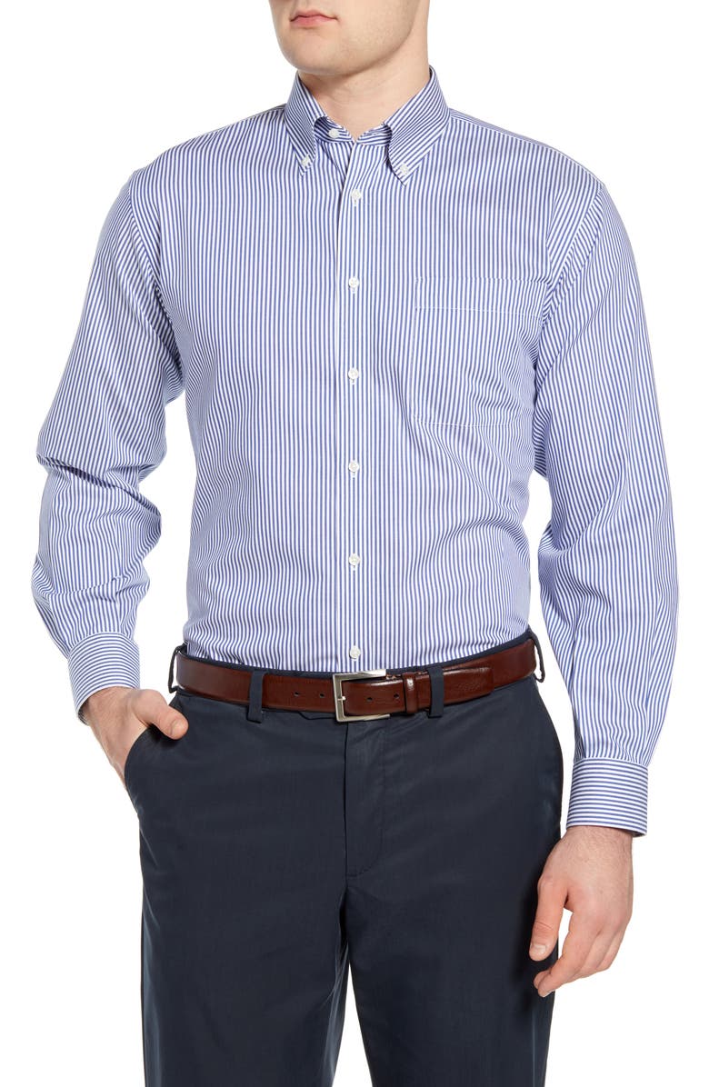Nordstrom Men's Shop Smartcare<sup>™</sup> Classic Fit Stretch Stripe Dress Shirt, Main, color, 