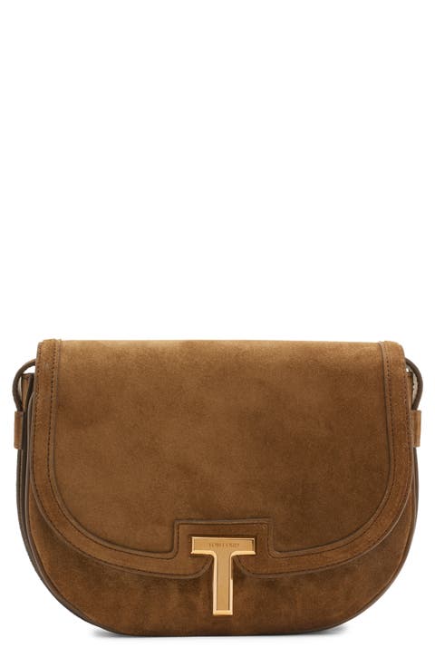 Wallis Suede Saddle Crossbody Bag