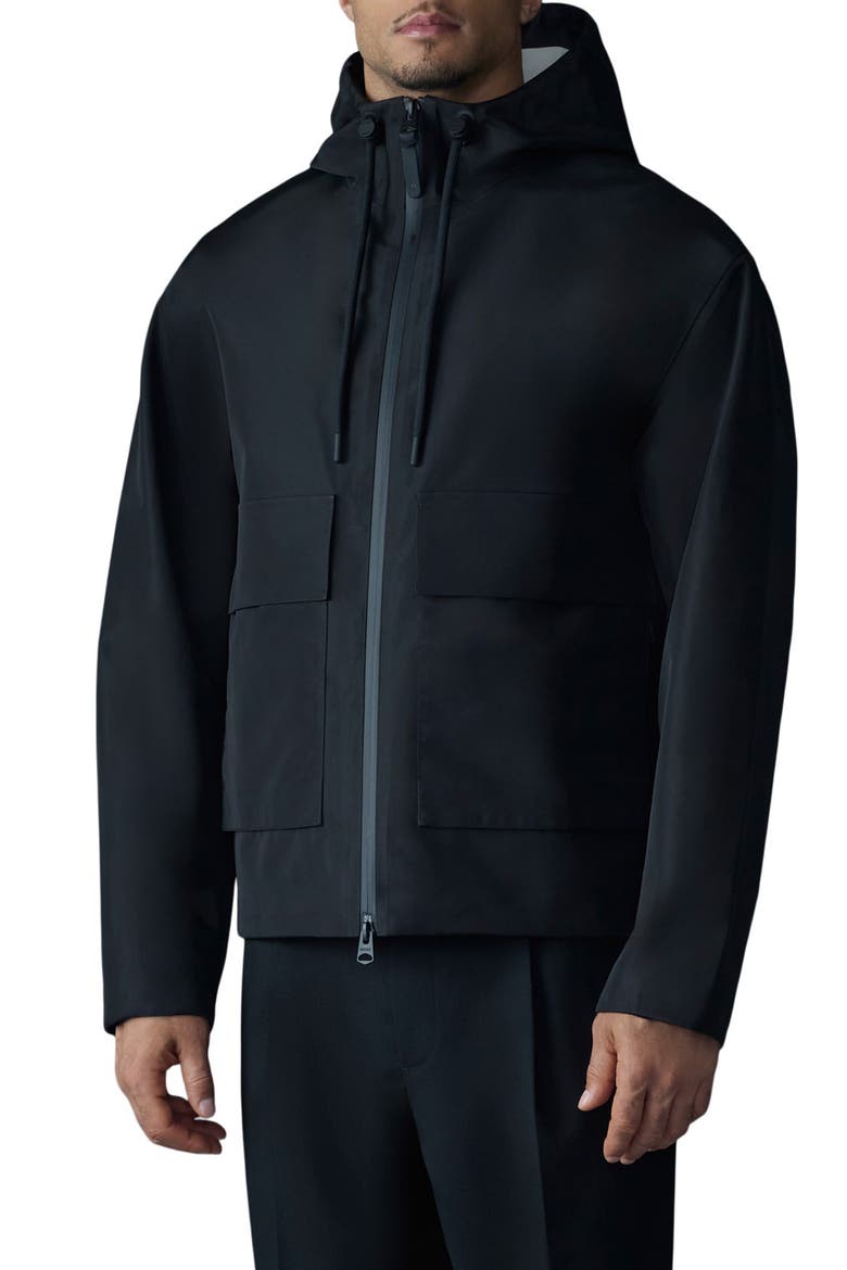 Eric Hooded Raincoat, Main, color, BLACK-TRENCH