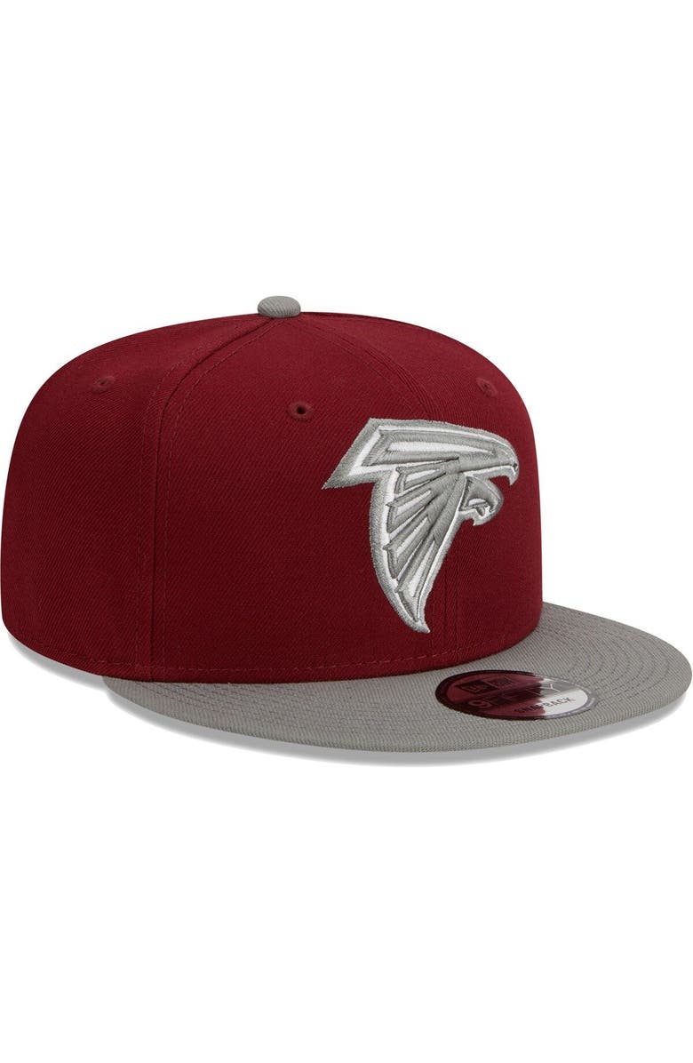 New Era Men's New Era Cardinal/Gray Atlanta Falcons 2Tone Color Pack 9FIFTY Snapback Hat, Alternate, color,