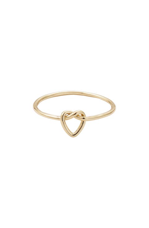 Knotted Heart Ring