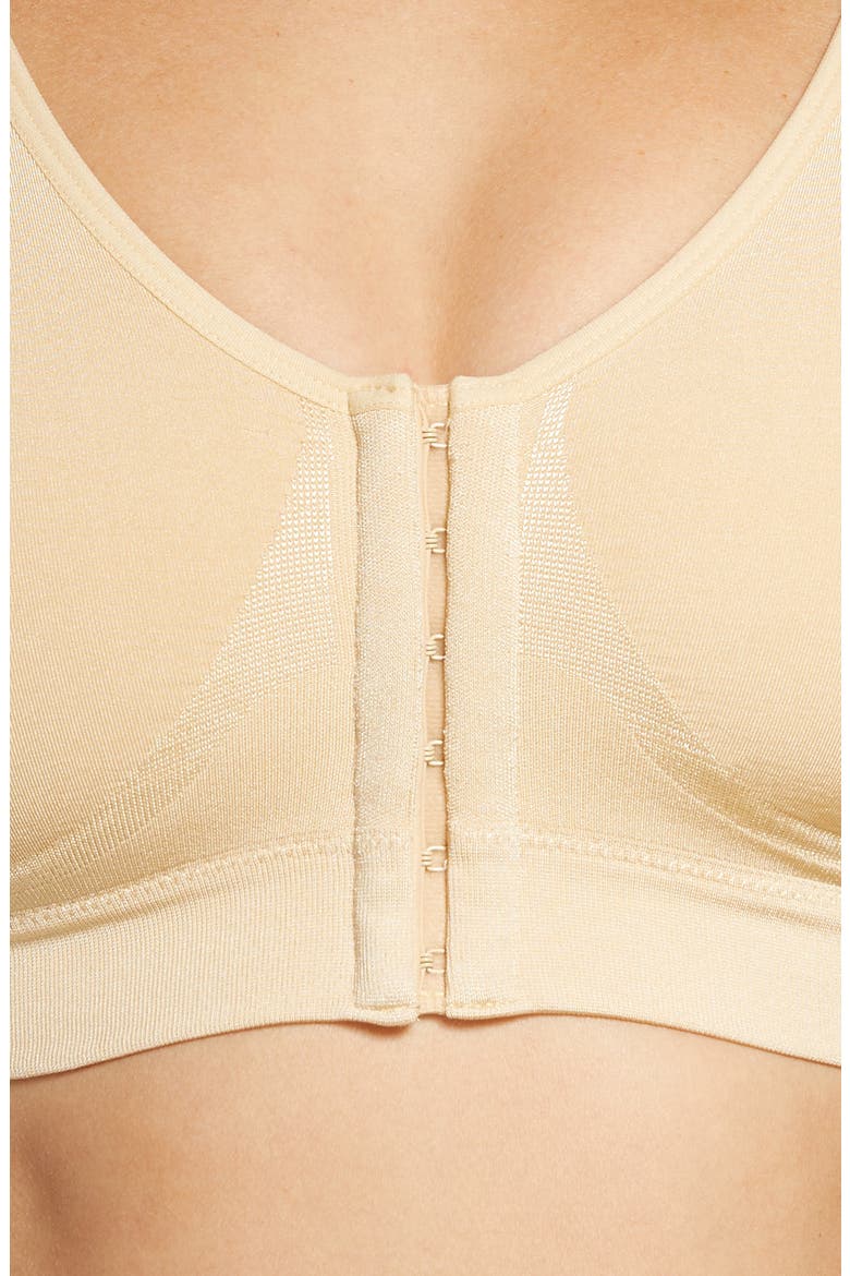 B-Smooth® Front Closure Bralette, Alternate, color, SAND