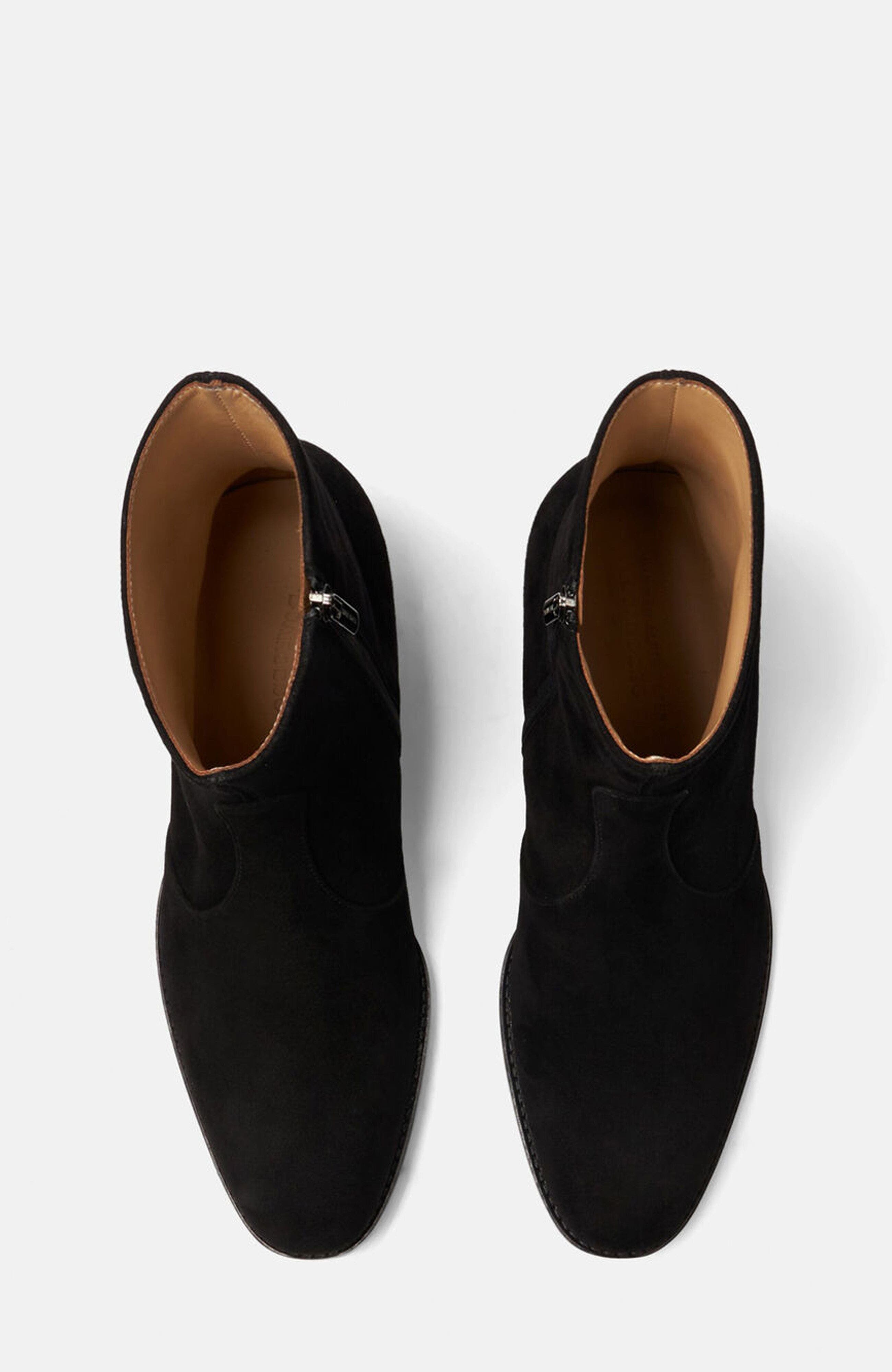 SCAROSSO Warren Boots, Alternate, color, Black - Suede