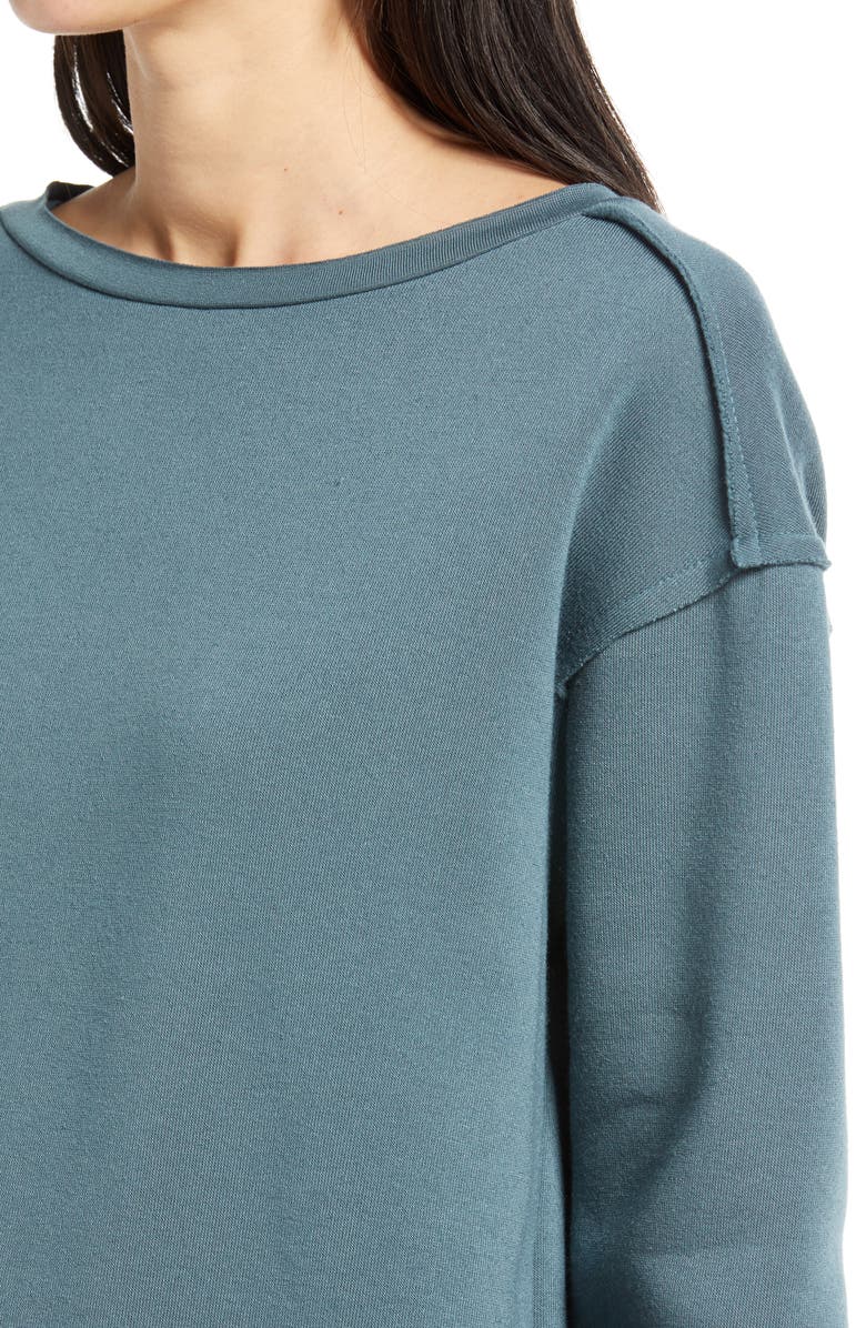 Treasure & Bond Raw Edge Sweatshirt, Alternate, color,