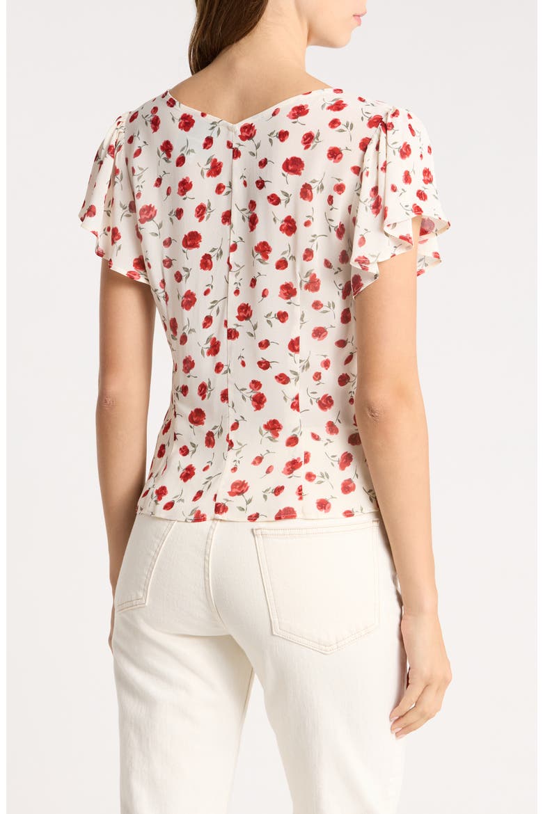 Ramona Floral Print V-Neck Top, Alternate, color, DOLLY