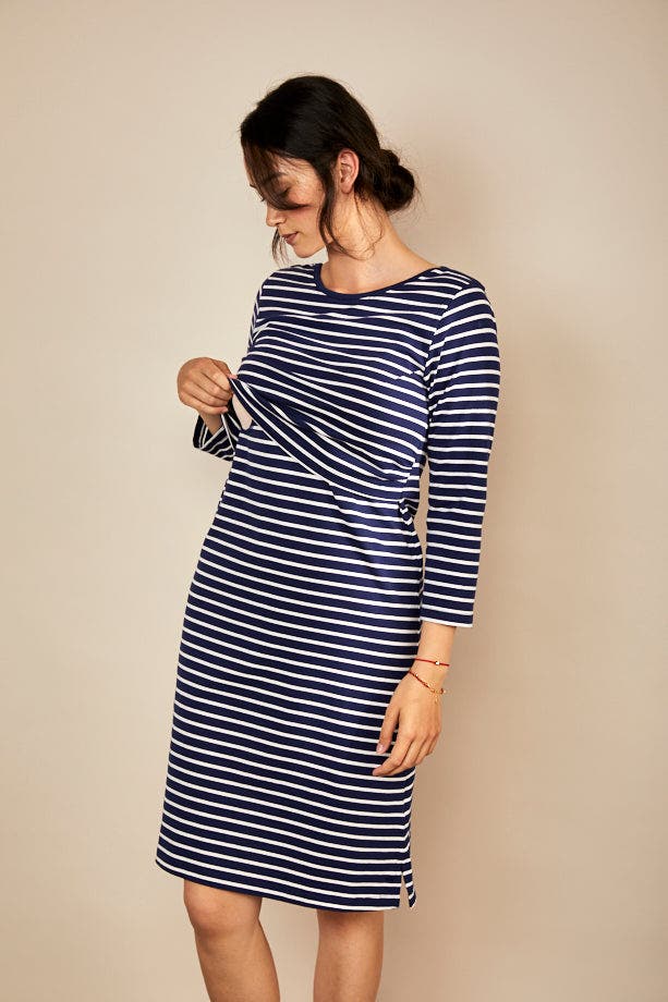 Nursing 3/4 Sleeve Dress - image 4