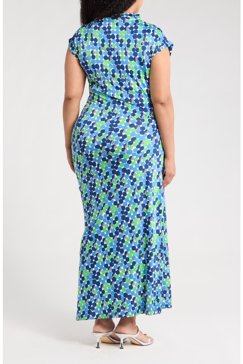 Ruched Cap Sleeve Body-Con Dress, Alternate, color, BLUE