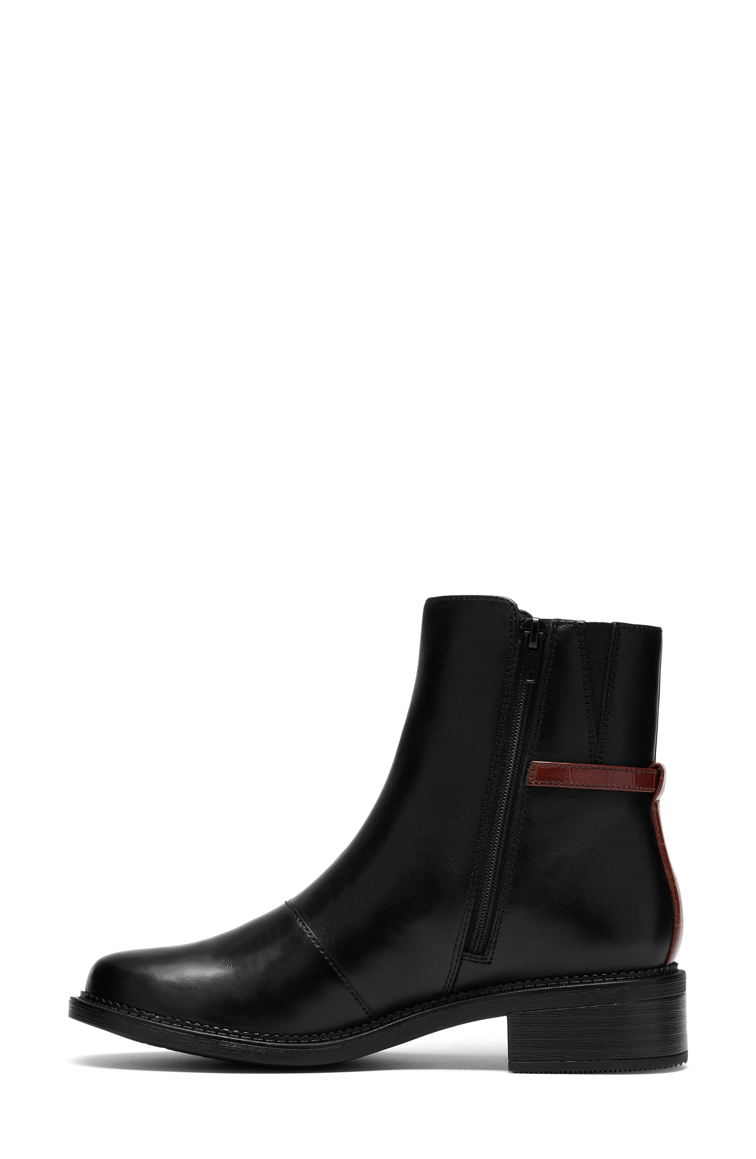 Maye Kaylie Leather Boot, Alternate, color, BLACK LEATHER