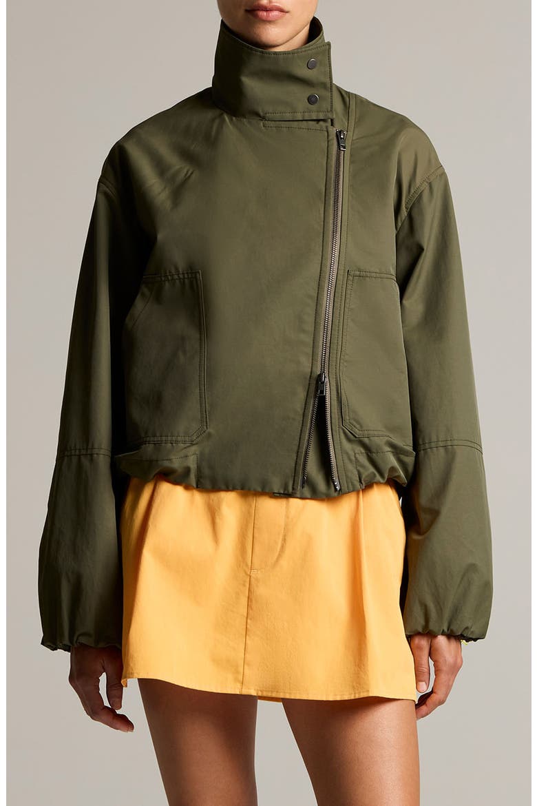 Sculpted Parachute Jacket, Main, color, PINE GROVE