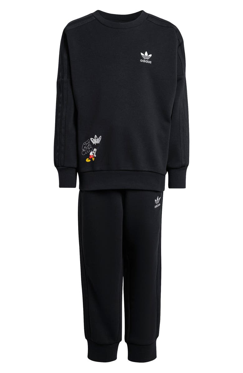 adidas x Disney Kids' Mickey Mouse Sweatshirt & Joggers Set, Main, color,