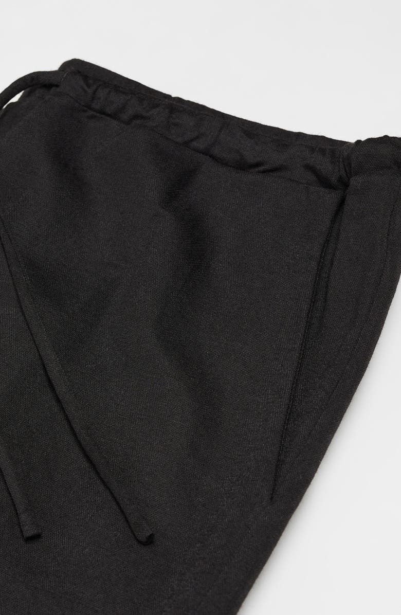 MANGO Wide Leg Drawstring Pants, Alternate, color,