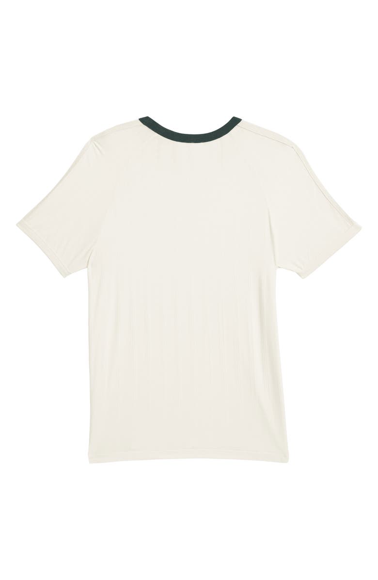 ADIDAS ORIGINALS X CLOT BY EDISON CHEN Ribbed Stretch Lyocell Blend T-Shirt, Alternate, color, Cream White/ Cream White