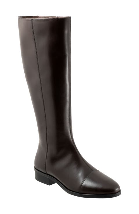 Alexis Cap Toe Knee High Boot (Women)