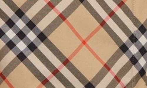 Shop Burberry Trafford Check Reversible Jacket In Sand Ip Check