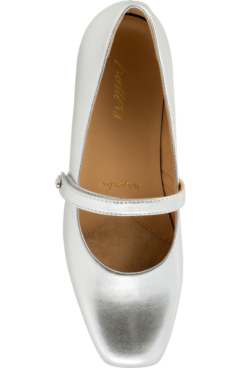 SoftWalk<sup>®</sup> Hazel Mary Jane Flat, Alternate, color, Silver