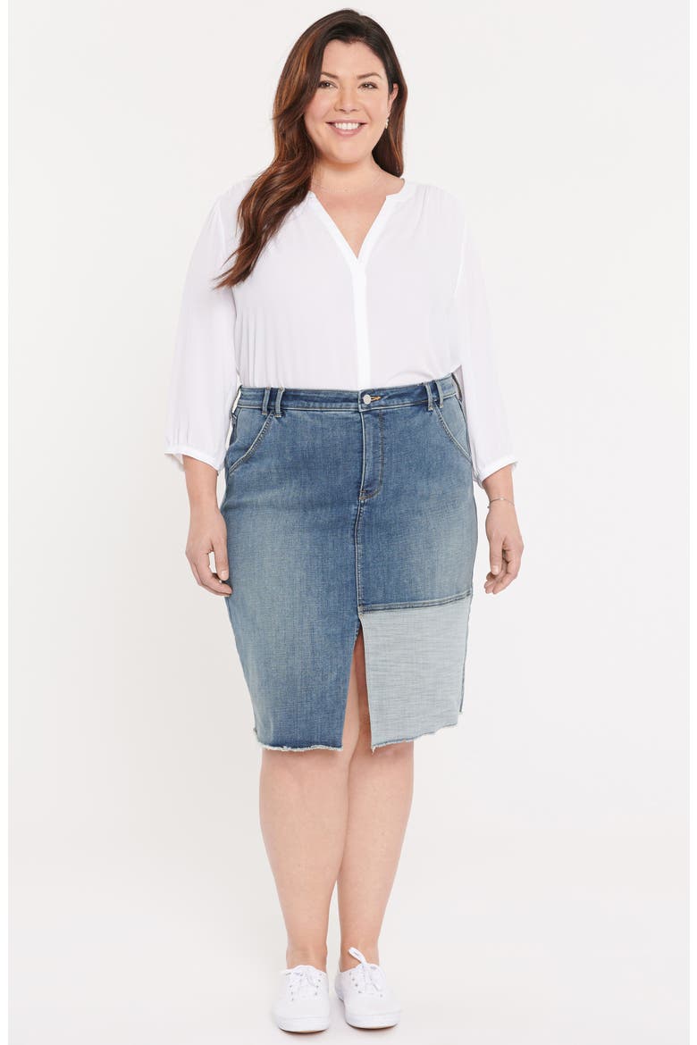 Center Slit Midi Skirt, Alternate, color, CLEAN SELINE